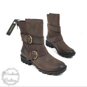SOREL Phoenix Cattail Moto Leather Boots